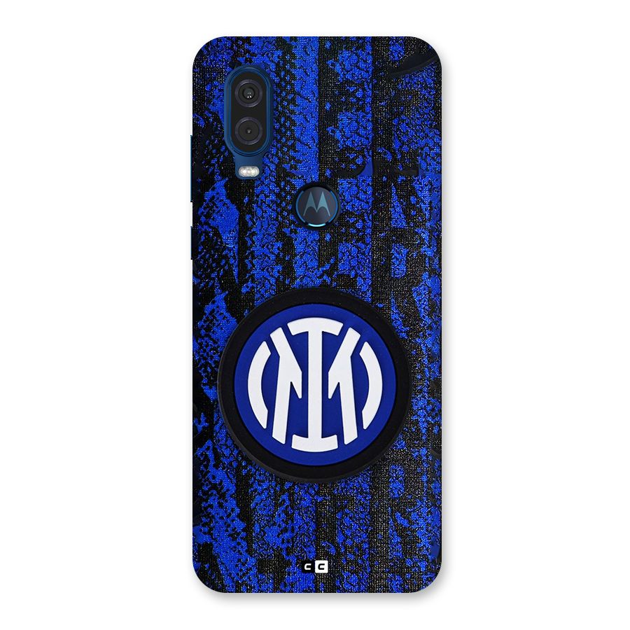 Inter Milan Texture Back Case for Motorola One Vision
