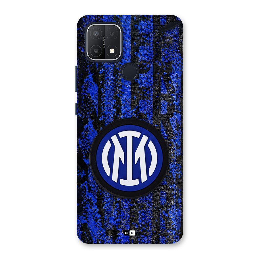 Inter Milan Texture Back Case for Oppo A15s