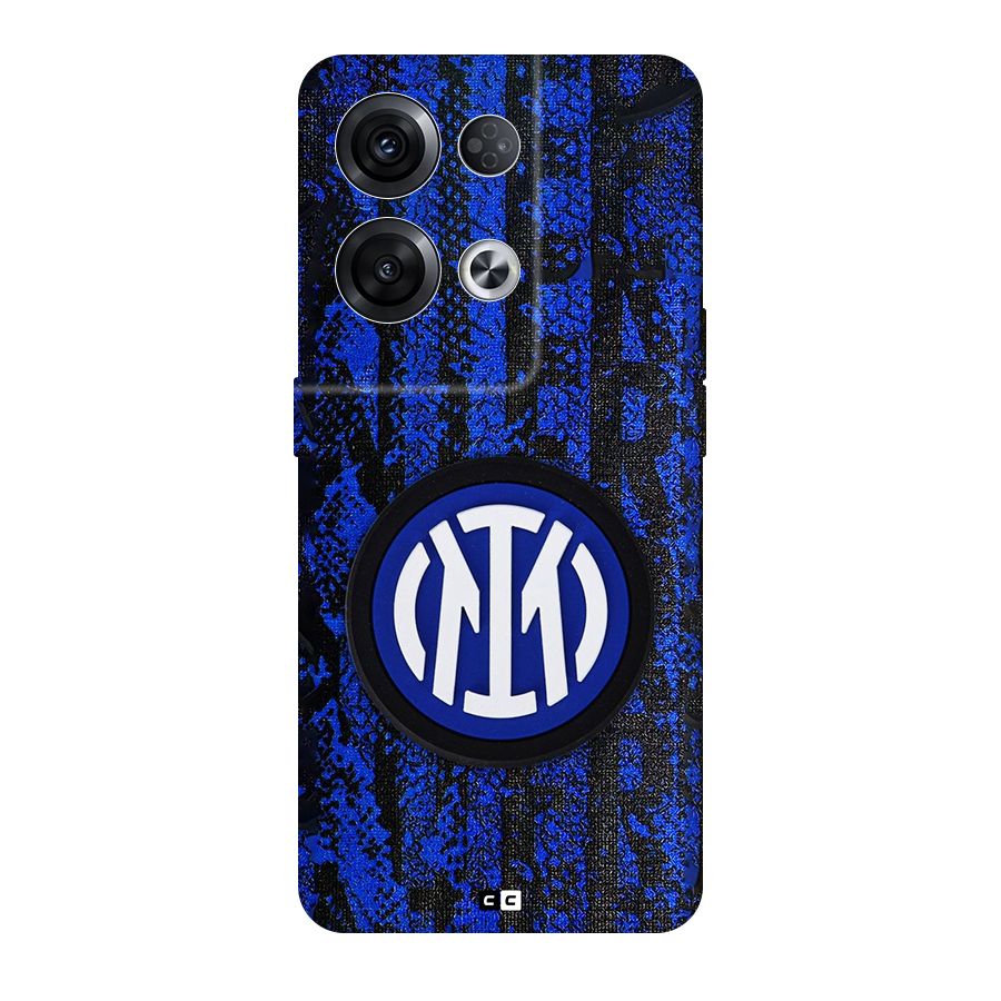Inter Milan Texture Back Case for Oppo Reno8 Pro 5G