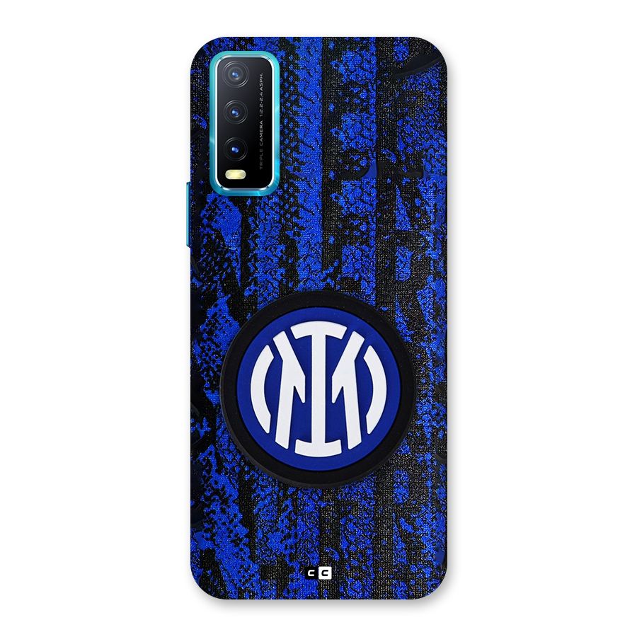 Inter Milan Texture Back Case for Vivo Y20s