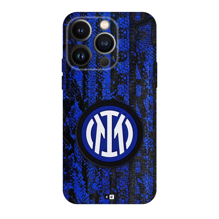 Inter Milan Texture Back Case for iPhone 14 Pro