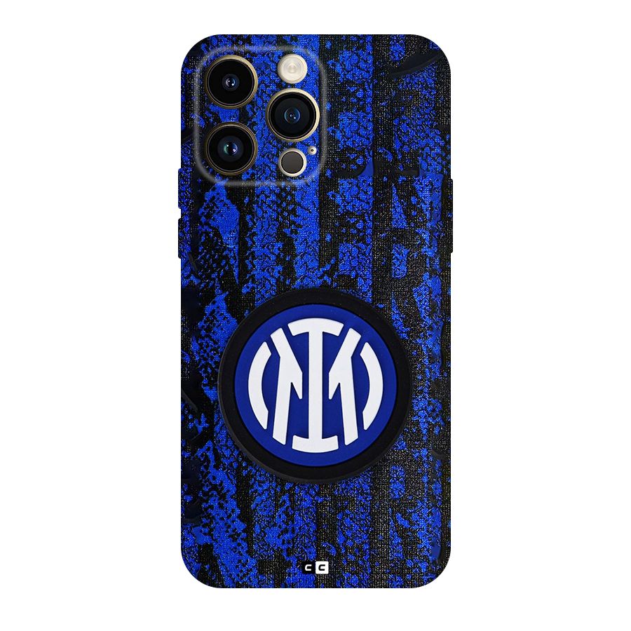 Inter Milan Texture Back Case for iPhone 14 Pro Max