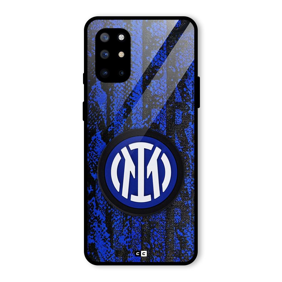 Inter Milan Texture Glass Back Case for OnePlus 8T