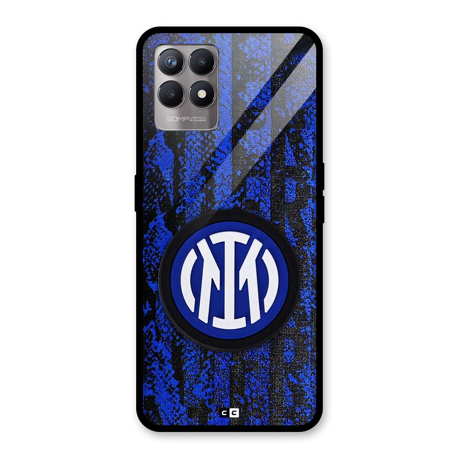 Inter Milan Texture Glass Back Case for Realme Narzo 50