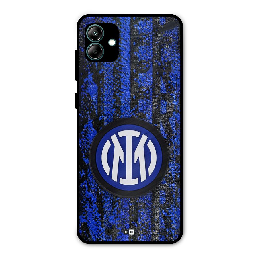 Inter Milan Texture Metal Back Case for Galaxy A04