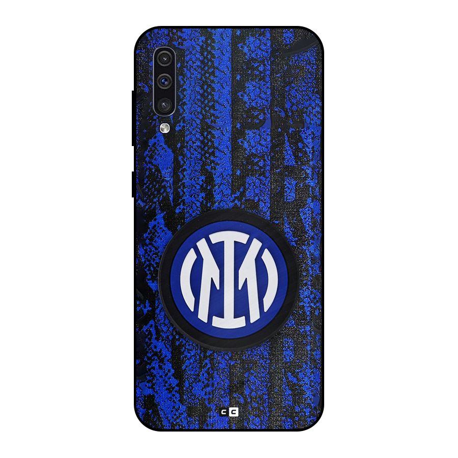 Inter Milan Texture Metal Back Case for Galaxy A50