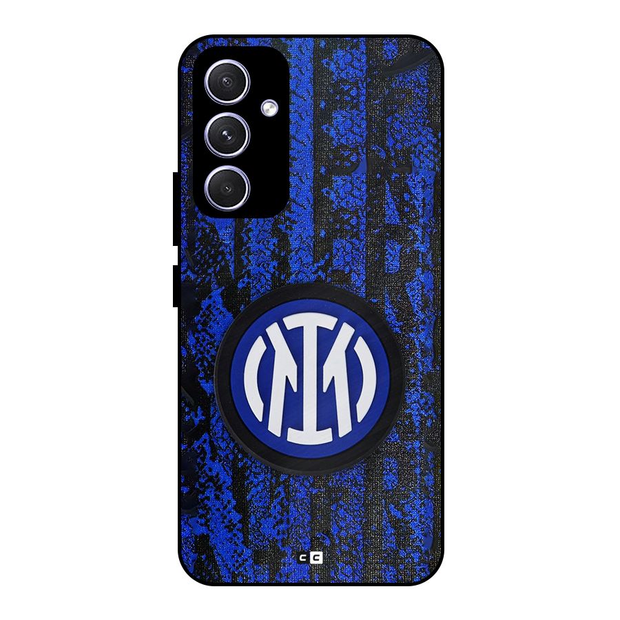 Inter Milan Texture Metal Back Case for Galaxy A54