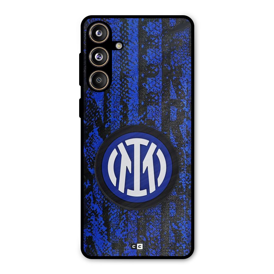 Inter Milan Texture Metal Back Case for Galaxy F55
