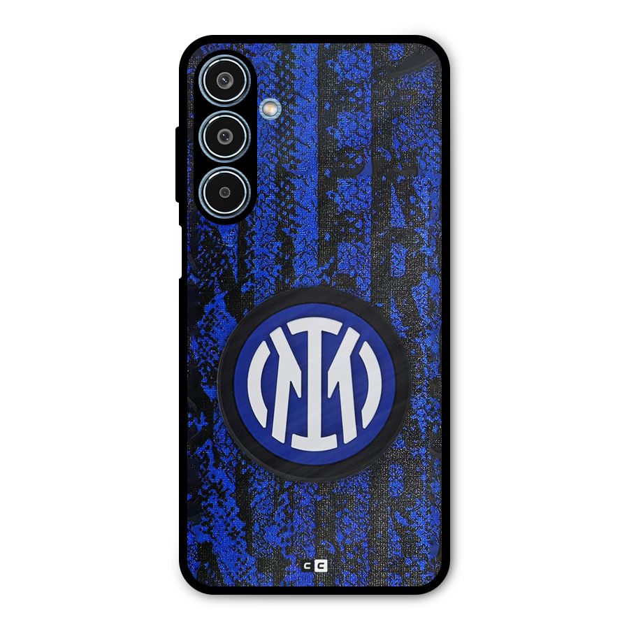 Inter Milan Texture Metal Back Case for Galaxy M35