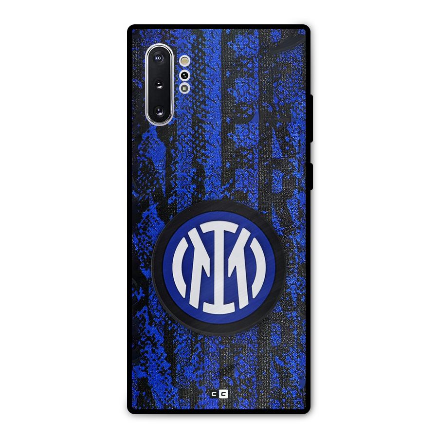 Inter Milan Texture Metal Back Case for Galaxy Note 10 Plus