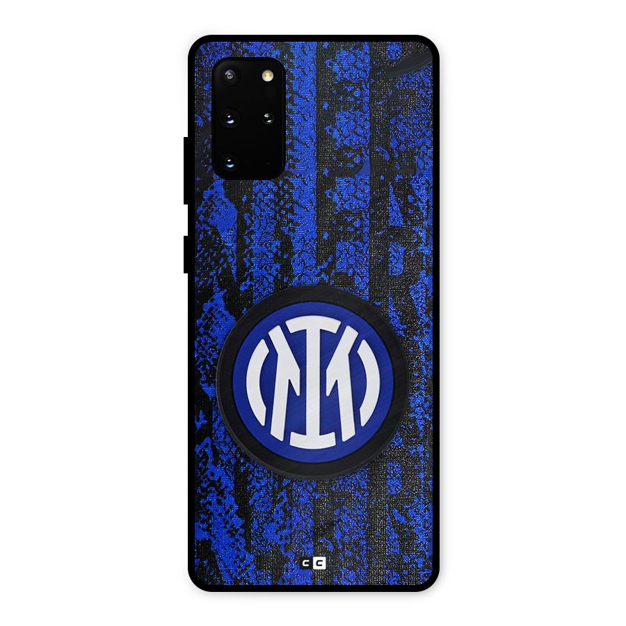 Inter Milan Texture Metal Back Case for Galaxy S20 Plus