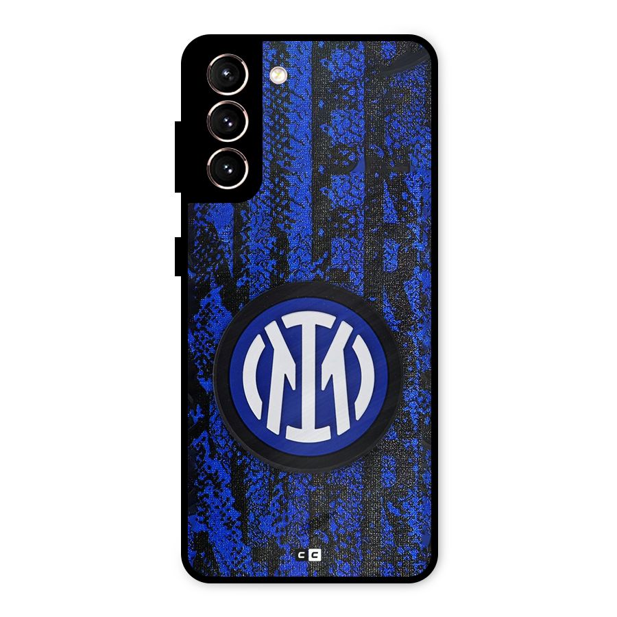 Inter Milan Texture Metal Back Case for Galaxy S21 5G