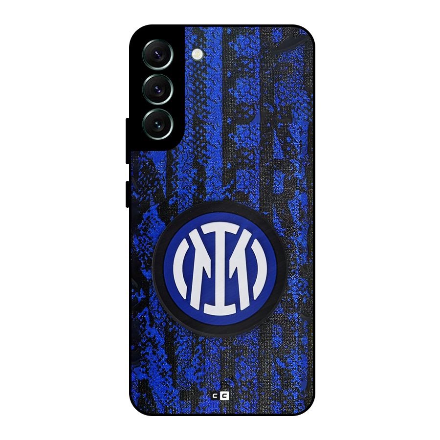 Inter Milan Texture Metal Back Case for Galaxy S22 Plus 5G