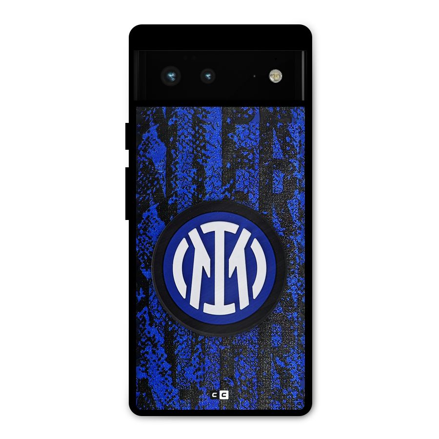 Inter Milan Texture Metal Back Case for Google Pixel 6