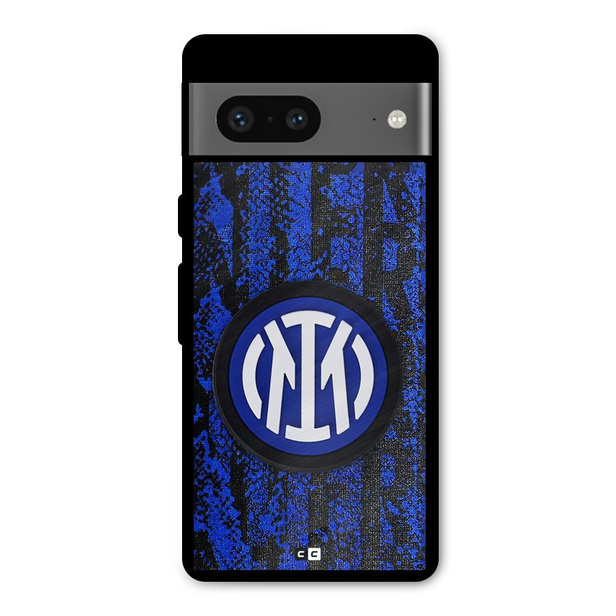 Inter Milan Texture Metal Back Case for Google Pixel 7
