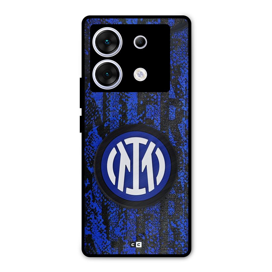 Inter Milan Texture Metal Back Case for Infinix Zero 30 5G