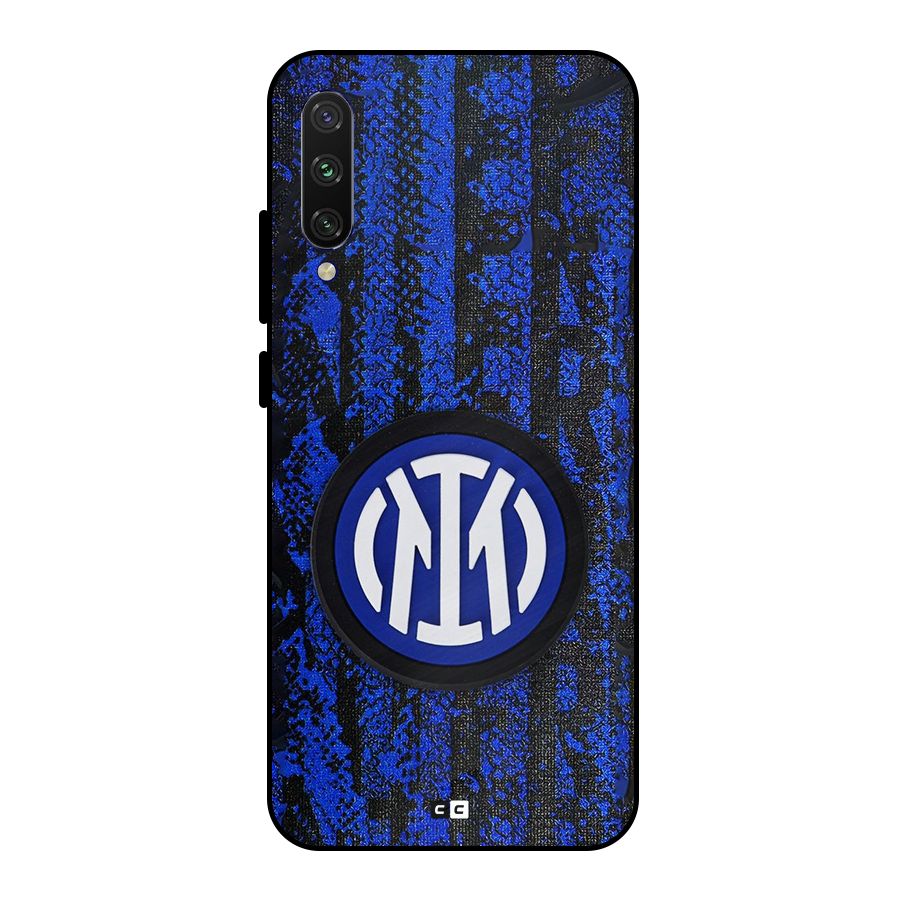 Inter Milan Texture Metal Back Case for Mi A3