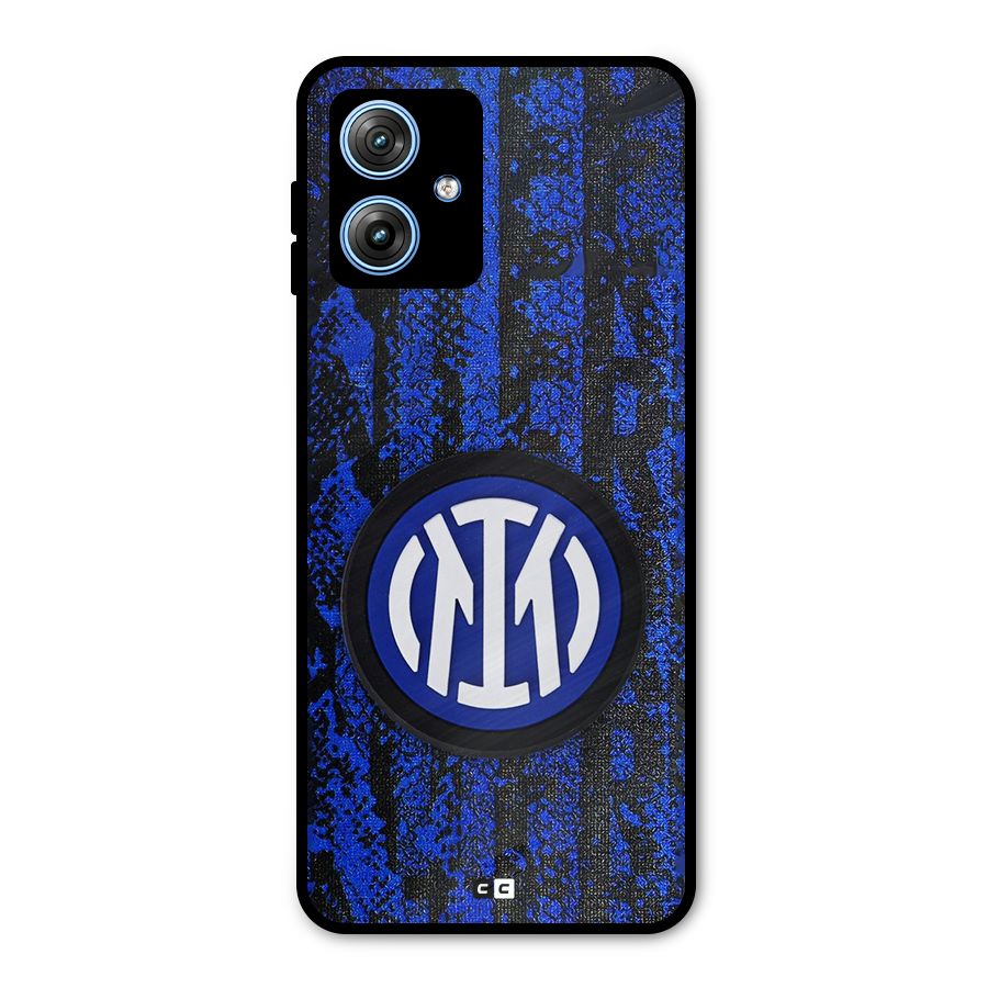 Inter Milan Texture Metal Back Case for Moto G54