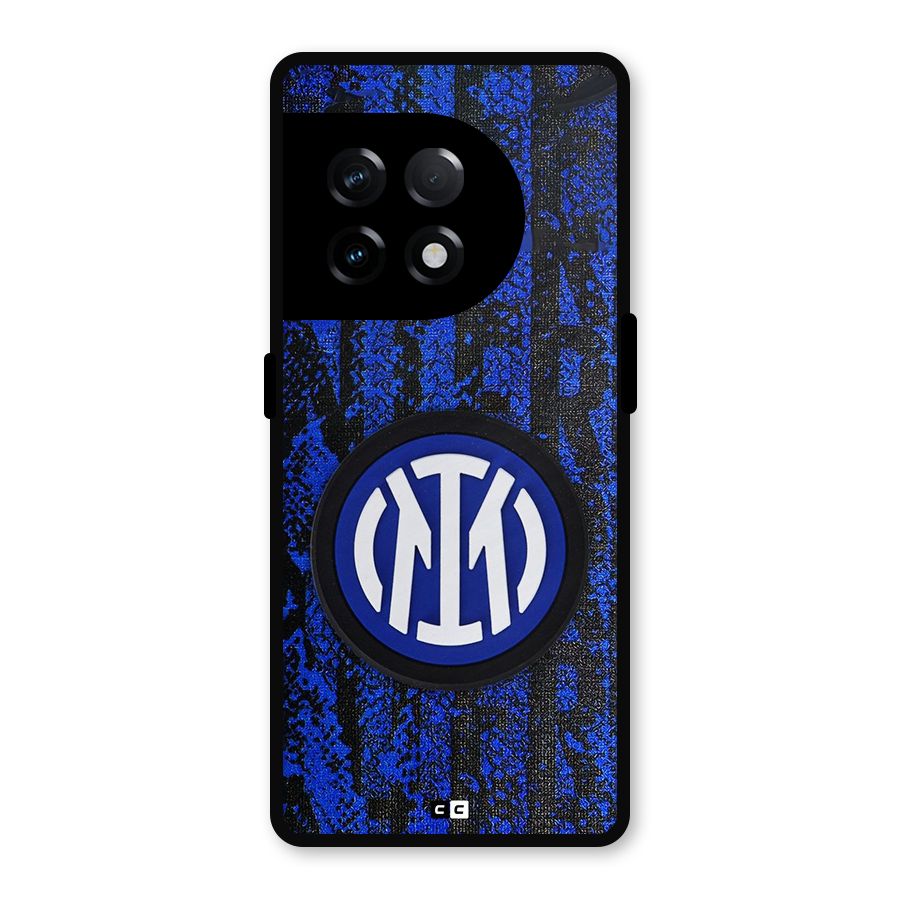 Inter Milan Texture Metal Back Case for OnePlus 11R