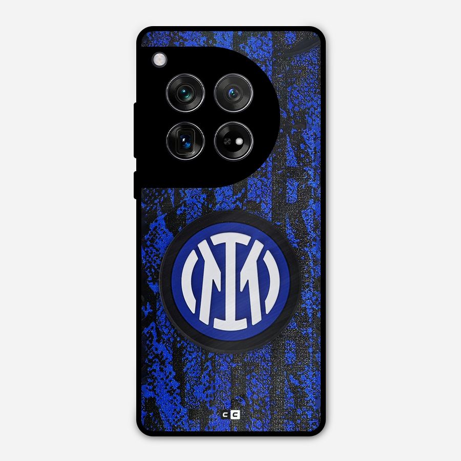 Inter Milan Texture Metal Back Case for OnePlus 12