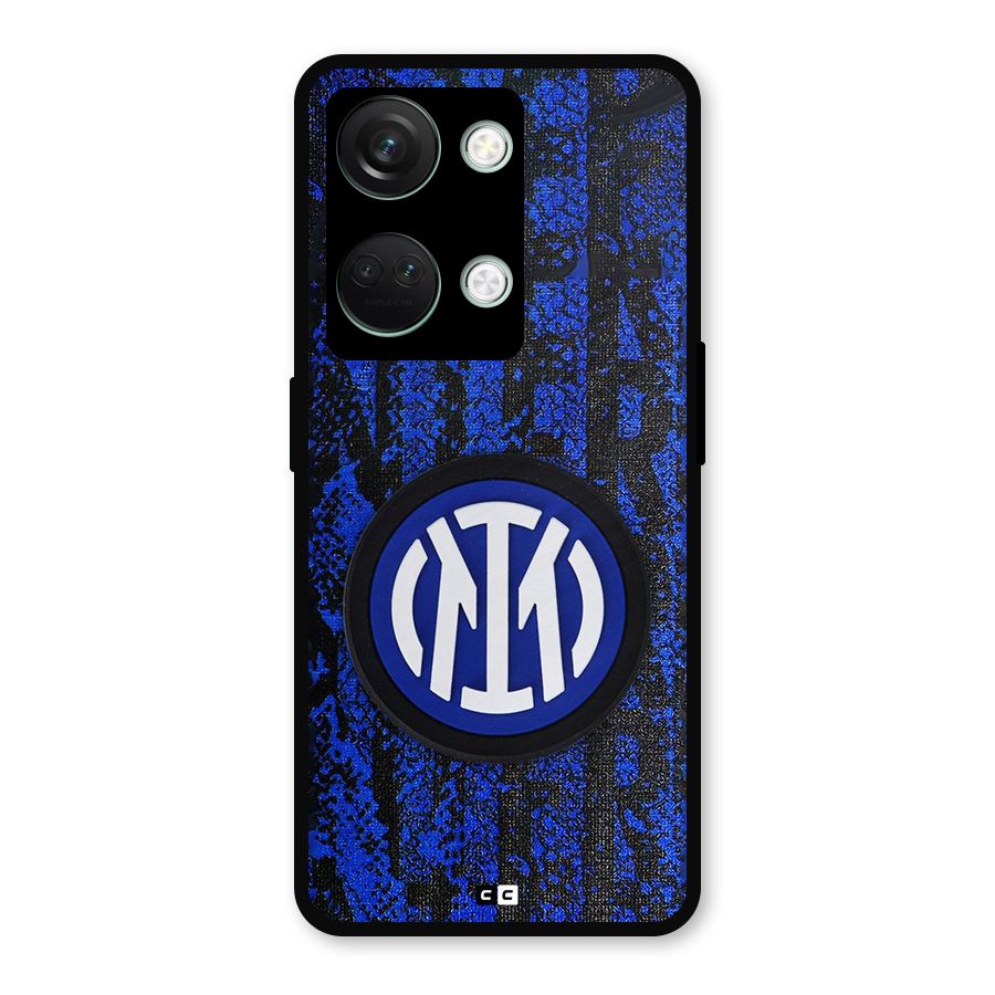 Inter Milan Texture Metal Back Case for OnePlus Nord 3