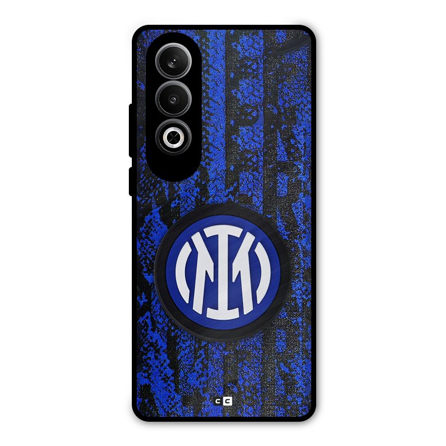 Inter Milan Texture Metal Back Case for OnePlus Nord CE4