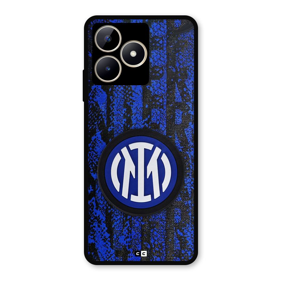 Inter Milan Texture Metal Back Case for Realme C53