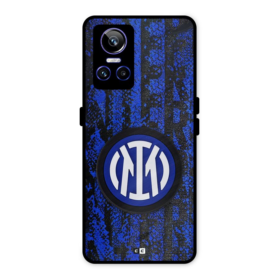Inter Milan Texture Metal Back Case for Realme GT Neo 3
