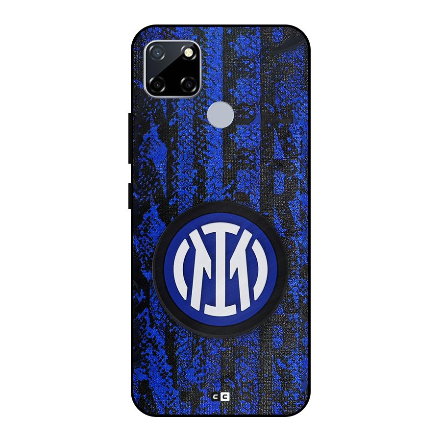 Inter Milan Texture Metal Back Case for Realme Narzo 20