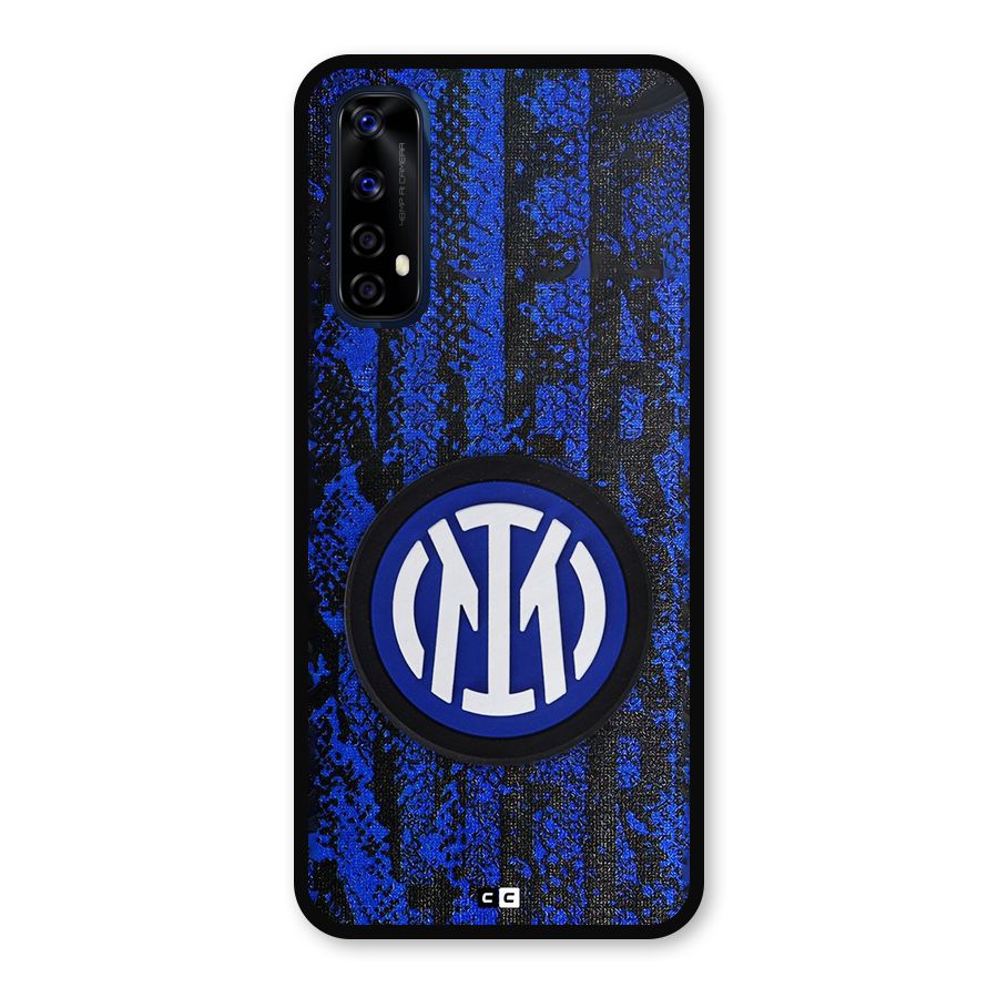 Inter Milan Texture Metal Back Case for Realme Narzo 20 Pro