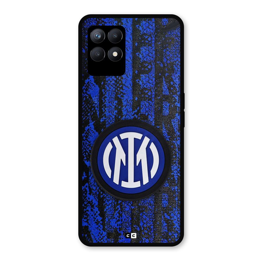 Inter Milan Texture Metal Back Case for Realme Narzo 50