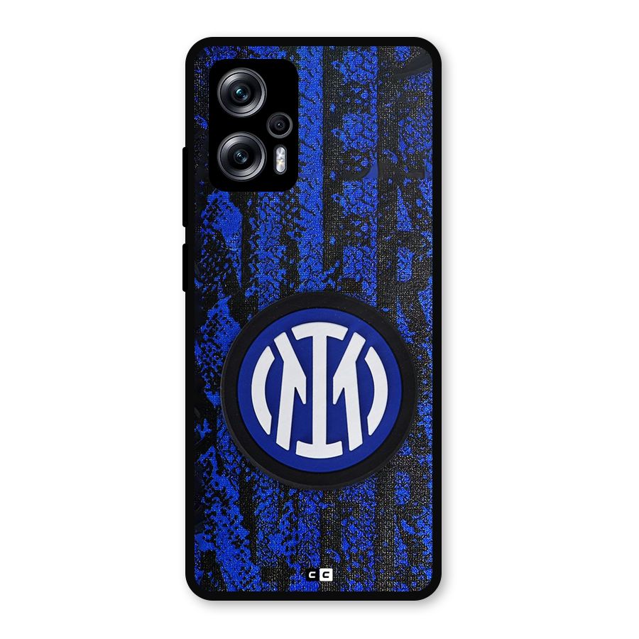 Inter Milan Texture Metal Back Case for Redmi K50i