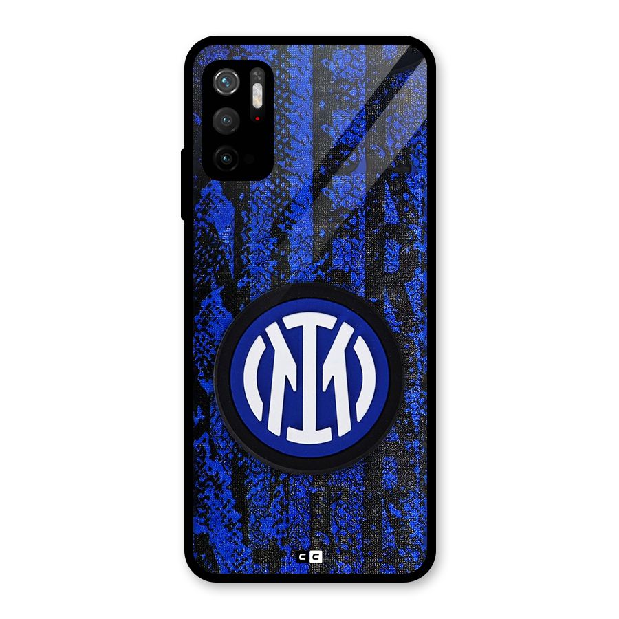 Inter Milan Texture Metal Back Case for Redmi Note 10T 5G