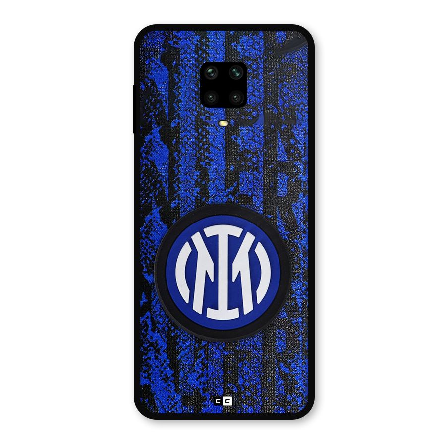 Inter Milan Texture Metal Back Case for Redmi Note 10 Lite