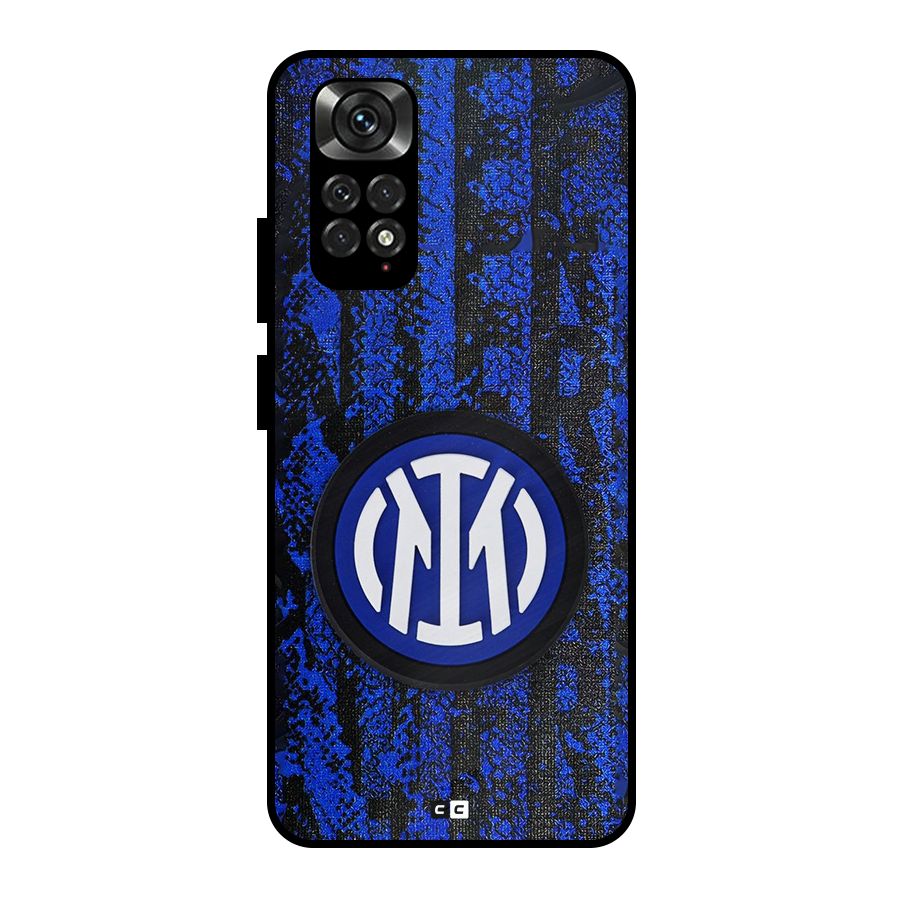 Inter Milan Texture Metal Back Case for Redmi Note 11 Pro