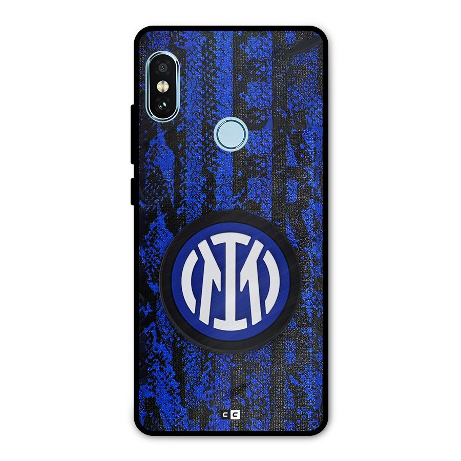 Inter Milan Texture Metal Back Case for Redmi Note 5 Pro