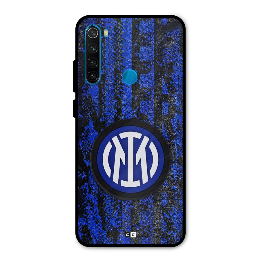 Inter Milan Texture Metal Back Case for Redmi Note 8