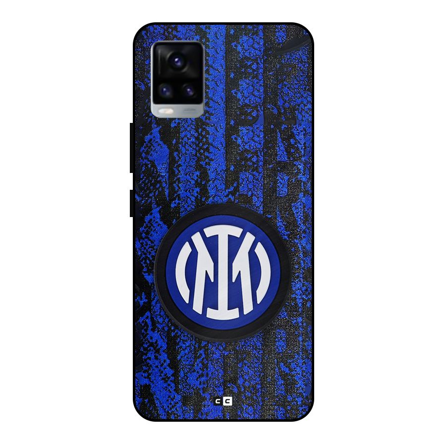 Inter Milan Texture Metal Back Case for Vivo V20