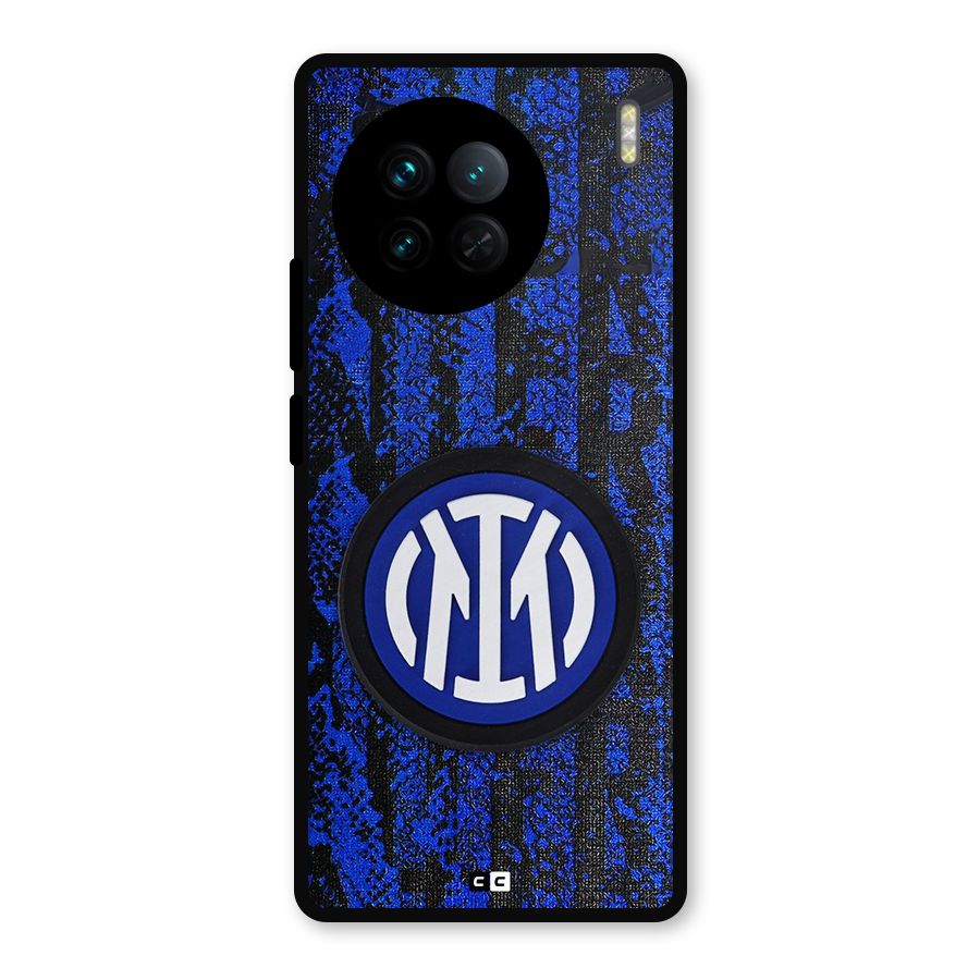 Inter Milan Texture Metal Back Case for Vivo X90