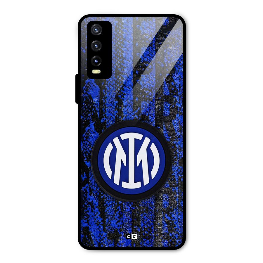 Inter Milan Texture Metal Back Case for Vivo Y20i