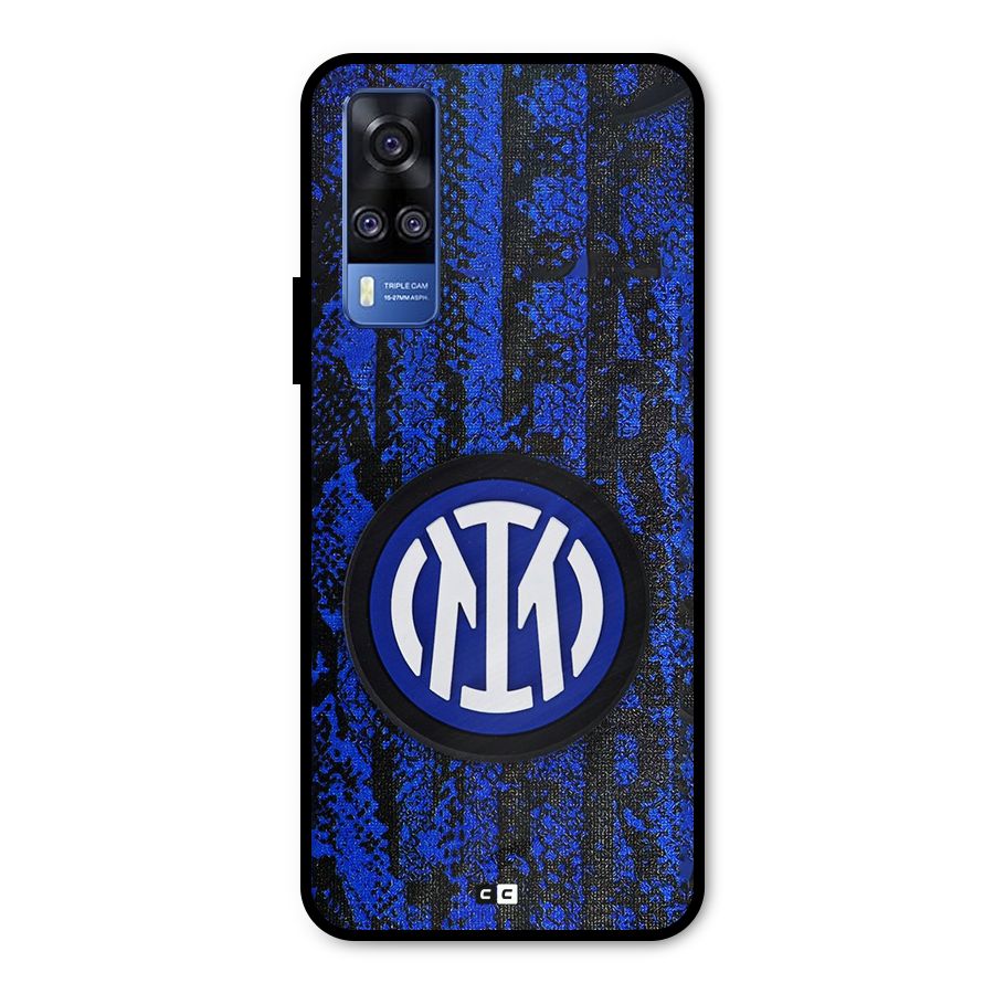 Inter Milan Texture Metal Back Case for Vivo Y31