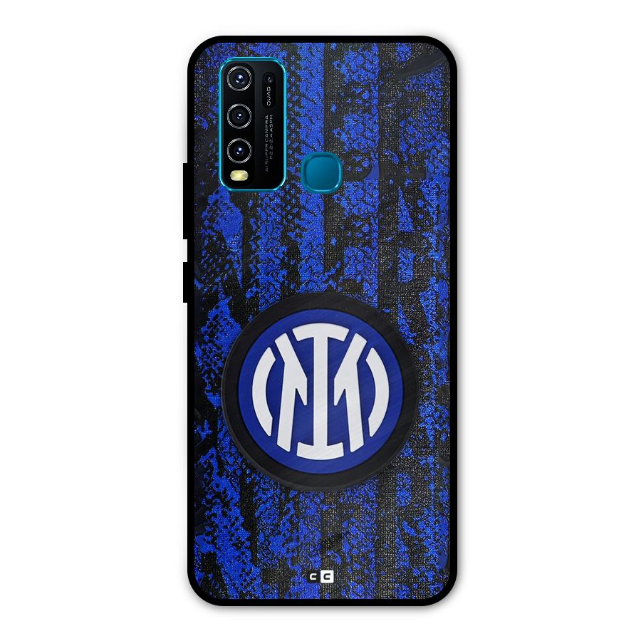 Inter Milan Texture Metal Back Case for Vivo Y50