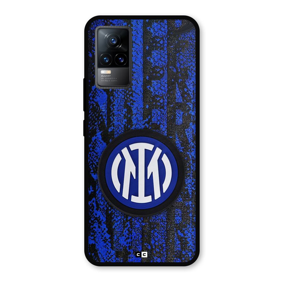 Inter Milan Texture Metal Back Case for Vivo Y73