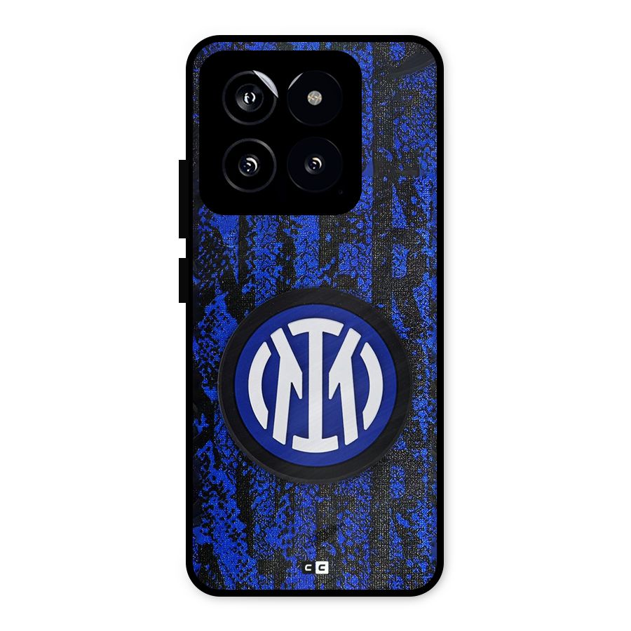 Inter Milan Texture Metal Back Case for Xiaomi 14