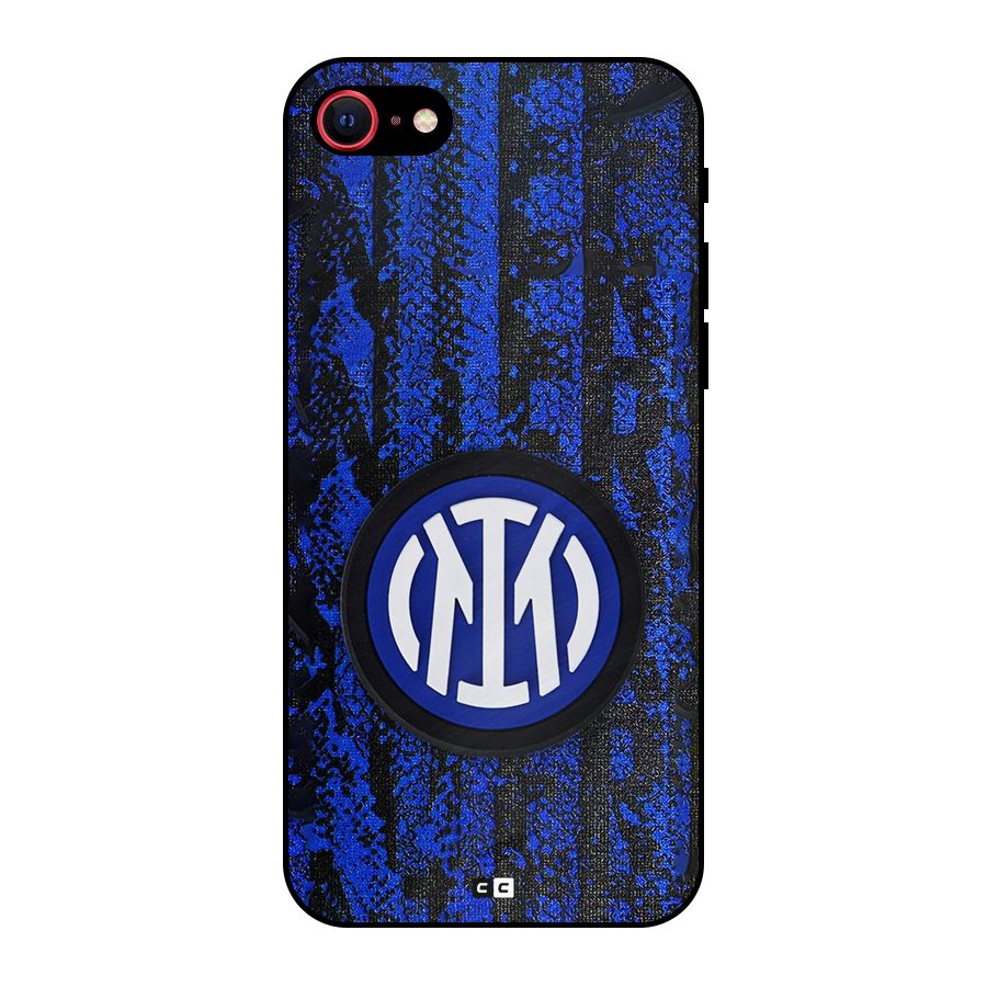 Inter Milan Texture Metal Back Case for iPhone 7