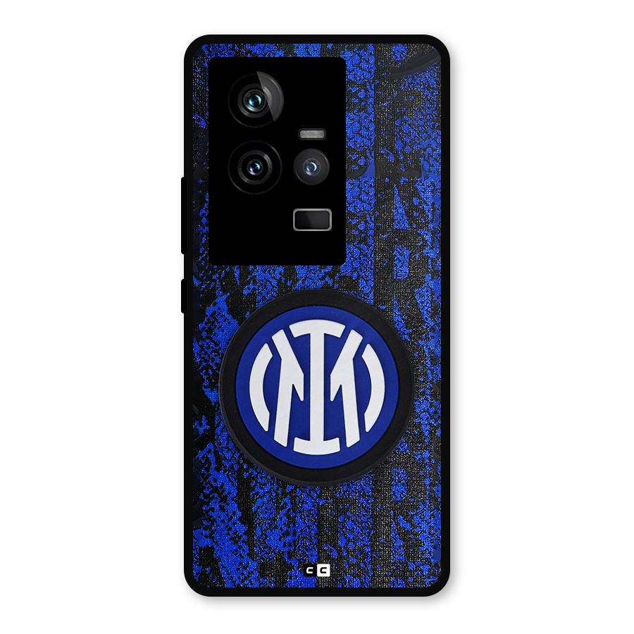 Inter Milan Texture Metal Back Case for iQOO 11 5G