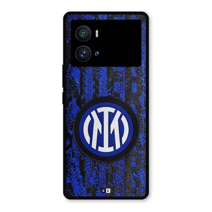 Inter Milan Texture Metal Back Case for iQOO 9 Pro