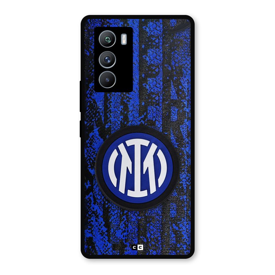 Inter Milan Texture Metal Back Case for iQOO 9 SE