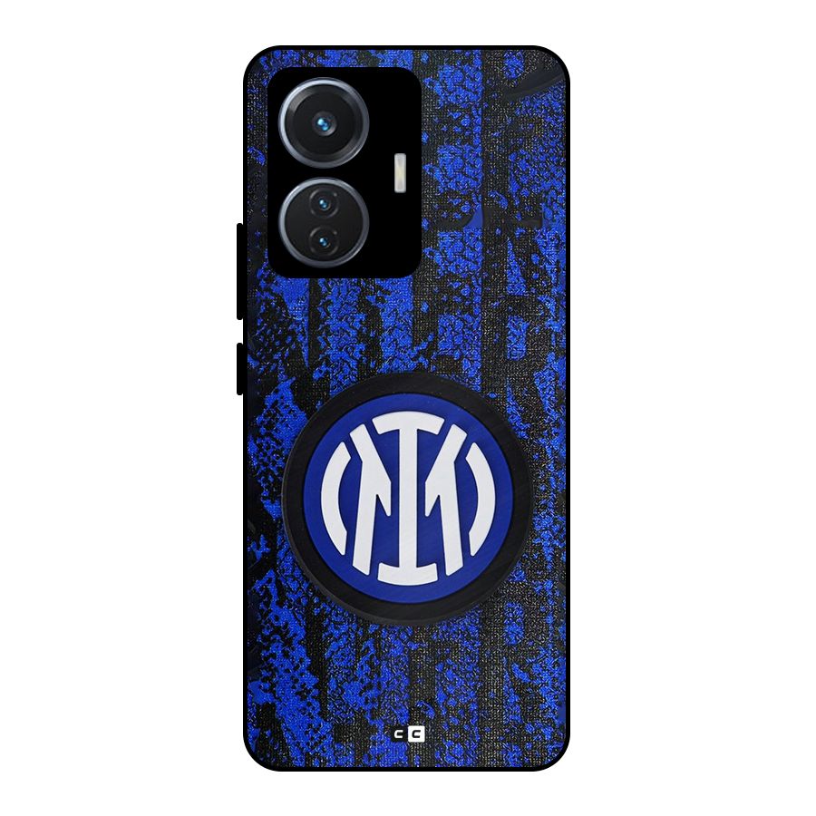 Inter Milan Texture Metal Back Case for iQOO Z6 44W