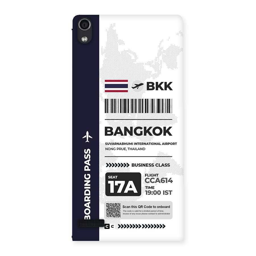 International Boarding Pass Bangkok Back Case for Ascend P6